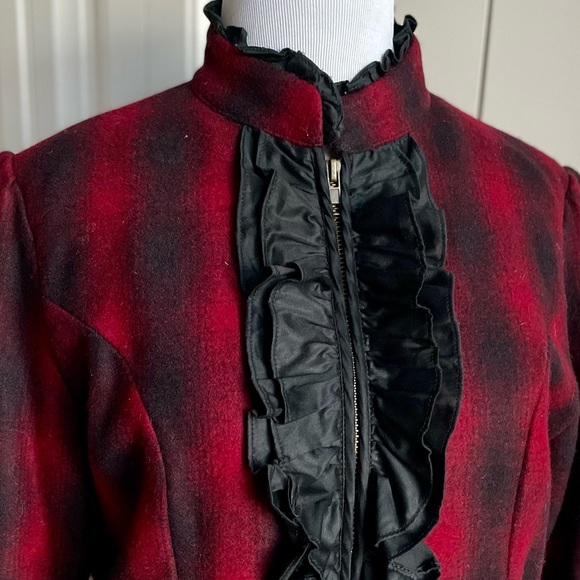 EMMELEE For Francescas Plaid Wool Blend Jacket - Picture 6 of 7